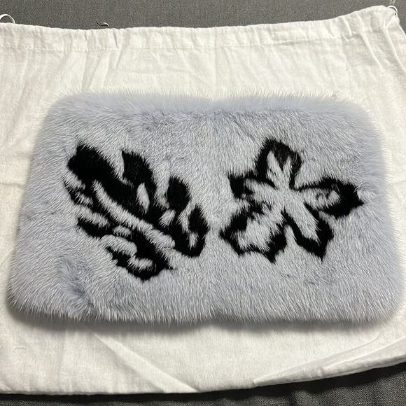 New Prada Mink Fur Pochette Clutch - Picture 3 of 9